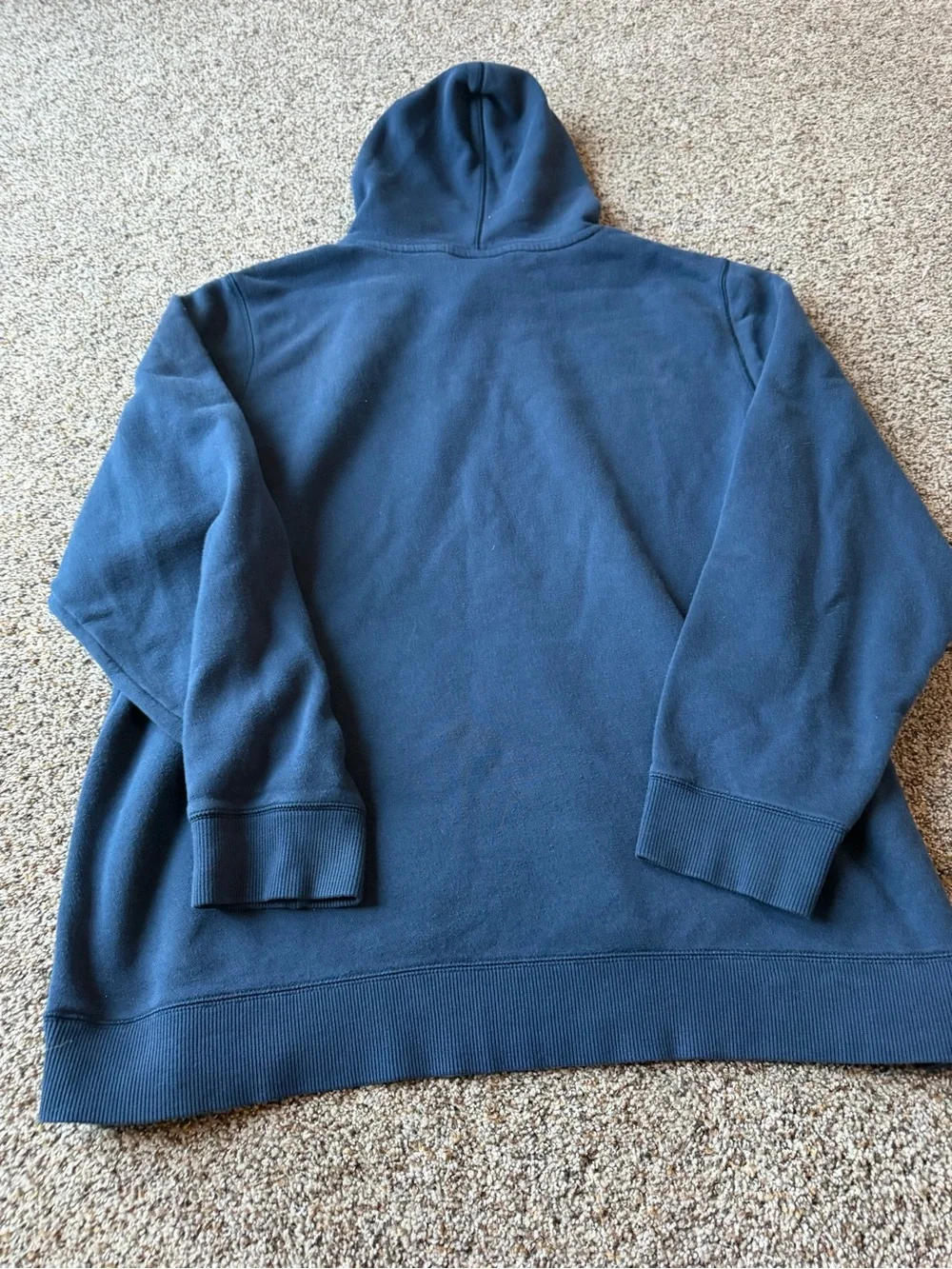 Under Armour Mens 2XL Hoodie Navy Neon Yellow Loose Fit Pullover Sweatshirt XXL